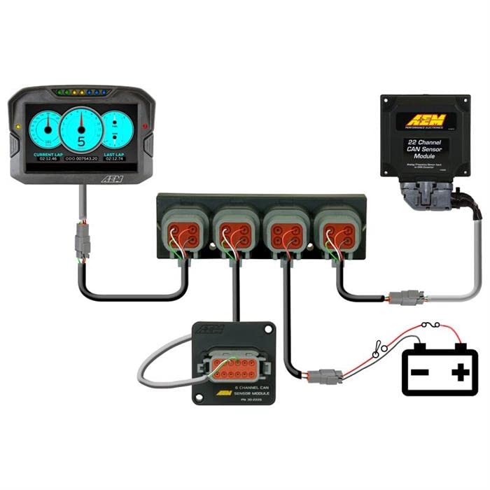 AEM Universal Electronic 30-2225 - 4 Port AEMnet CAN Hub