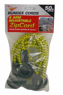 Bungee Cord Keeper Yellow ZipCord 50 in. L x 0.14 in. 1 pk