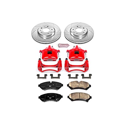 Power Stop 1-Click Performance Brake Kit KC2974 with Caliper, Front Only