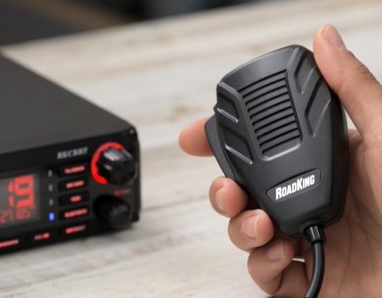 Voice-Activated RoadKing RKCBBT Hands-Free CB Radio with Bluetooth Headset and Microphone