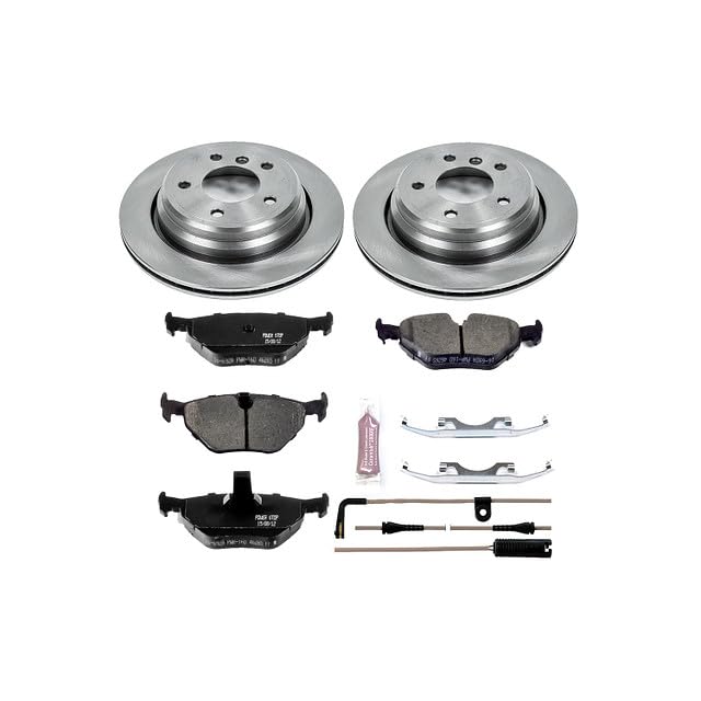 Power Stop Rear KOE3126 Replacement Brake Kit-OE Brake Rotors & Ceramic Brake Pads