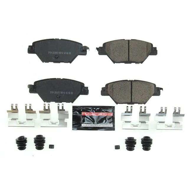 Power Stop Z23-1934 Z23 Evolution Sport Rear Carbon Fiber Infused Ceramic Brake Pads with Hardware For Mazda CX-9 2016-2023 [Model Specific]