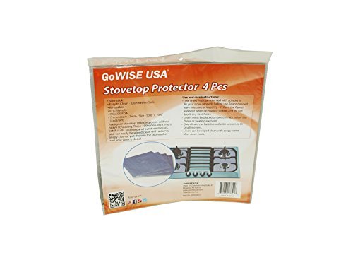 Non-Stick GoWISE USA Stovetop Protector - Gas Range Appliances 4 Pcs GW22617
