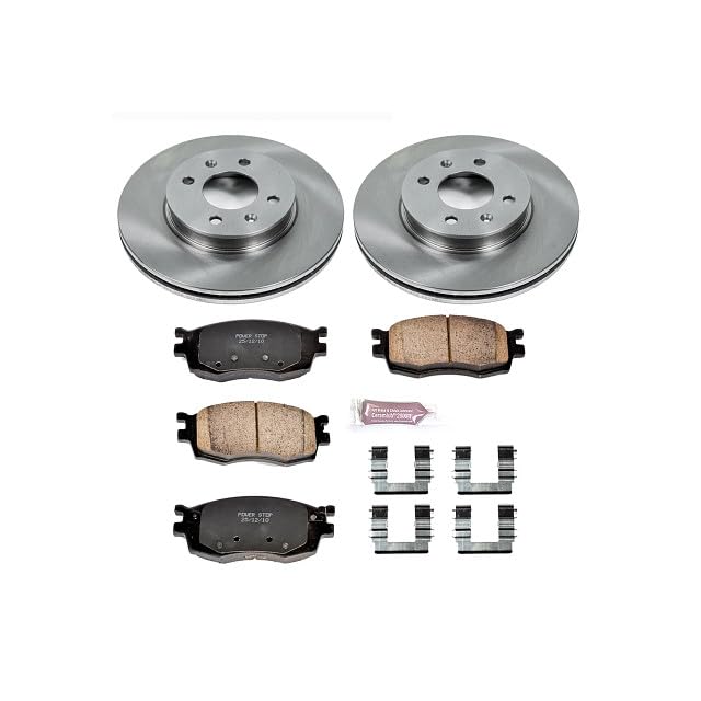 Power Stop Autospecialty KOE4652 Front Replacement Brake Kit-OE Brake Rotors & Ceramic Brake Pads
