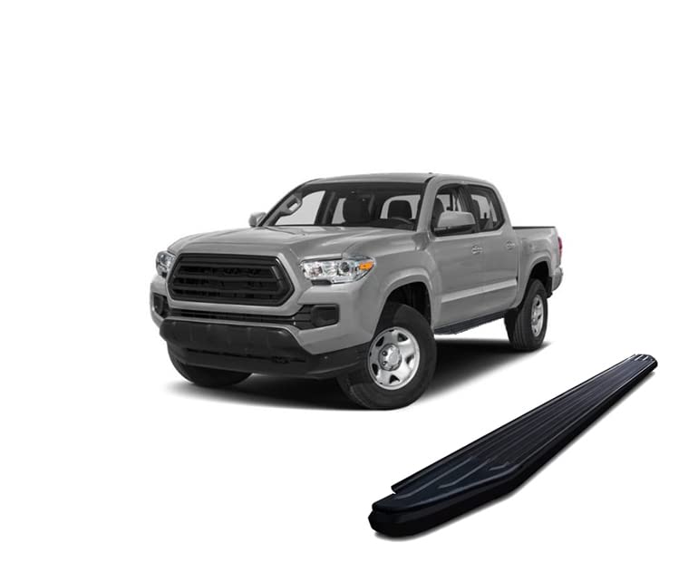 Peerless Black Horse Off Road Running Boards Compatible with 2005-2023 Toyota Tacoma-PR-T585BK