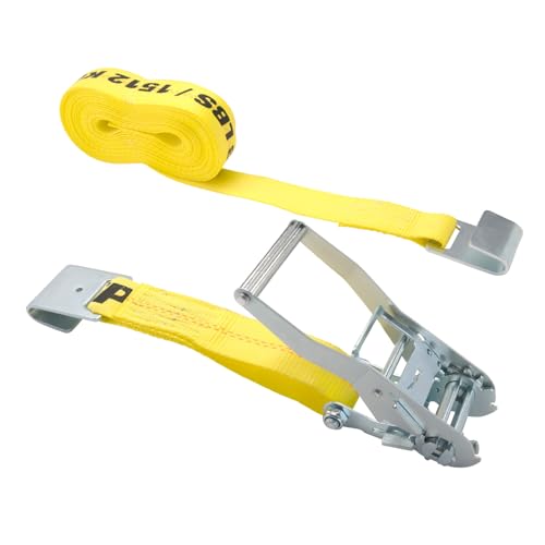 2" x 30' Keeper Heavy Duty Ratchet Tie-Down with Flat Hooks - 3,333 lbs. Working Load Limit