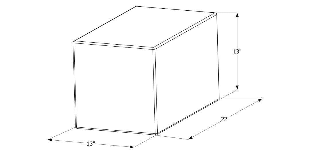 Fresh Water Tank ICON 12458 with 1/2" FTP and 1-1/4" Filler WT2458-65" x 22" x 9", 51 Gallon