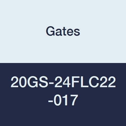GlobalSpiral Couplings Gates 20GS-24FLC22-017, Caterpillar Style O-Ring Flange, Zinc Plated Carbon Steel, 7.28", 22 1/2° Bent Tube, 1 1/4" ID
