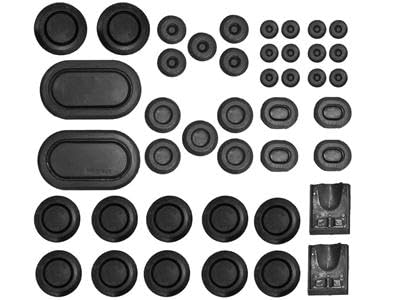 Rubber Grommet Kit Scott Drake C9ZZ-6511135-K 44 Pc
