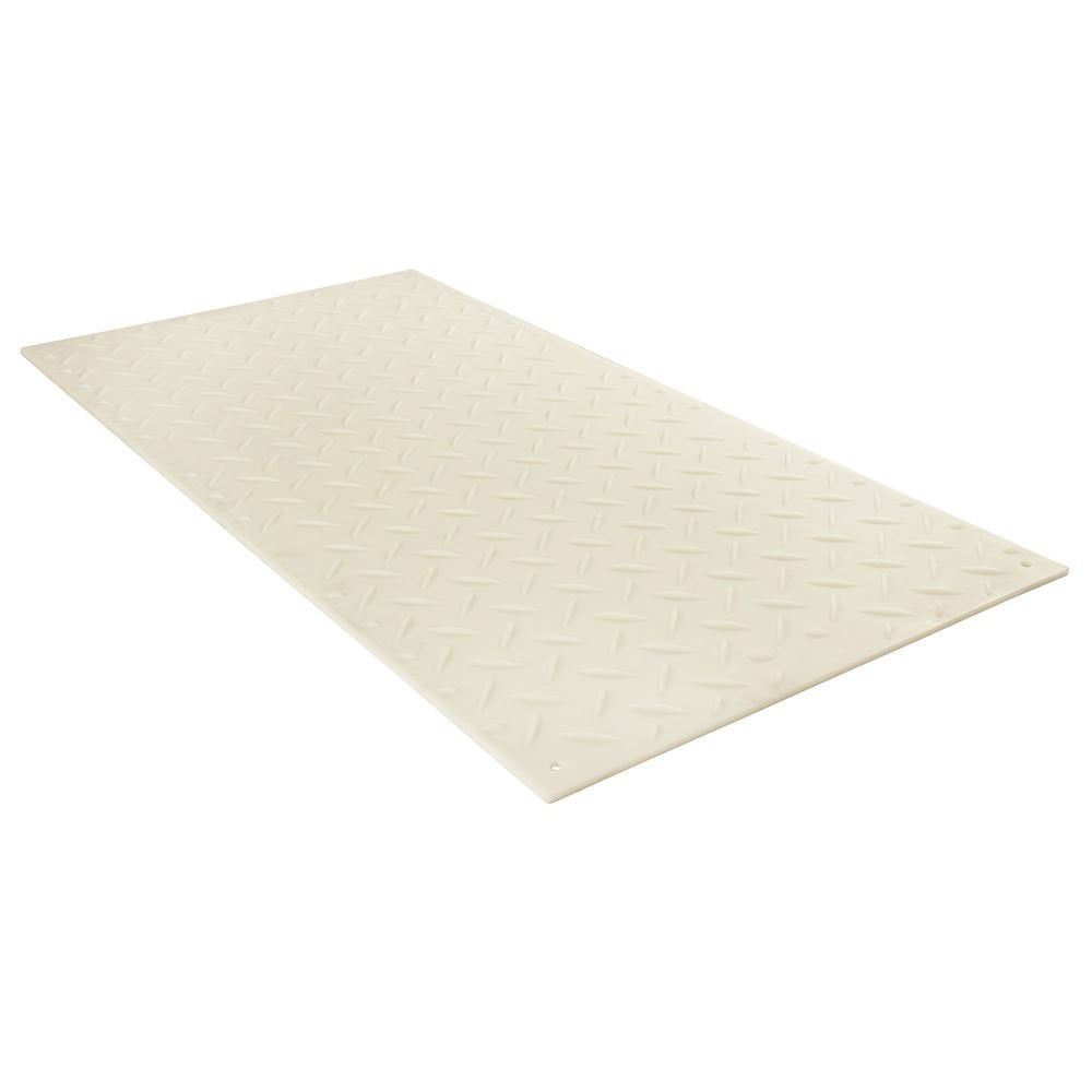 TuffTrak Ground Protection Mat AlturnaMAT - Clear, 4ft.W x 8ft.L, Diamond Plate Tread Design, Model Number CM48