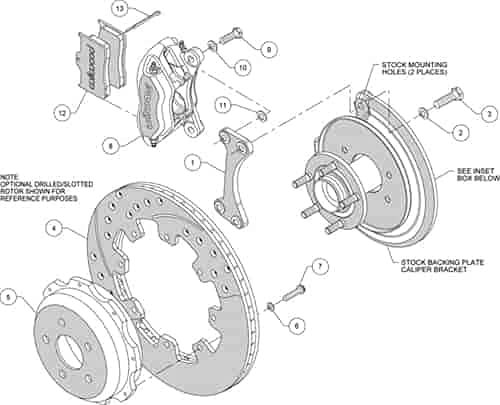 Red DP Rear Kit,12.19"