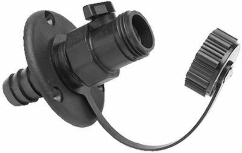 Washdown Valve T-H Marine w/Chrome Base