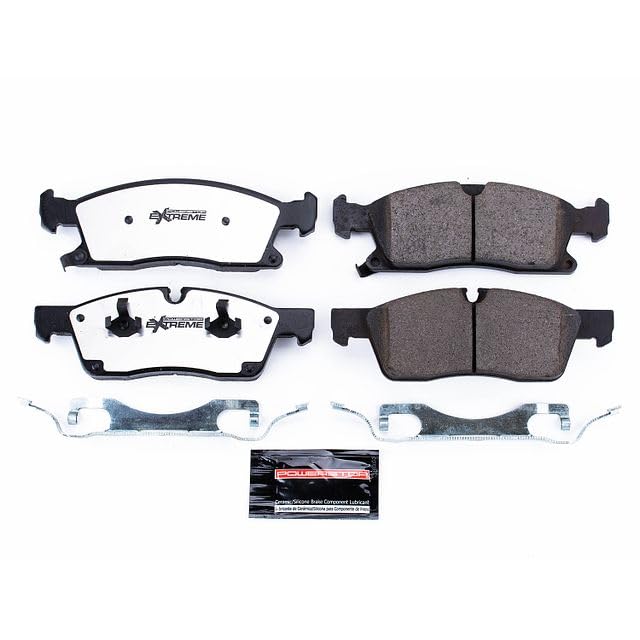 Power Stop Z36 Brake Pads Front Truck & Tow Carbon Fiber-Ceramic with Hardware For Dodge Durango 2011-2020 Jeep Grand Cherokee 2011-2016 [Model Specific] Z36-1455