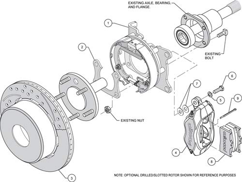 P/S FDLI P-B Kit, Drilled, Polished