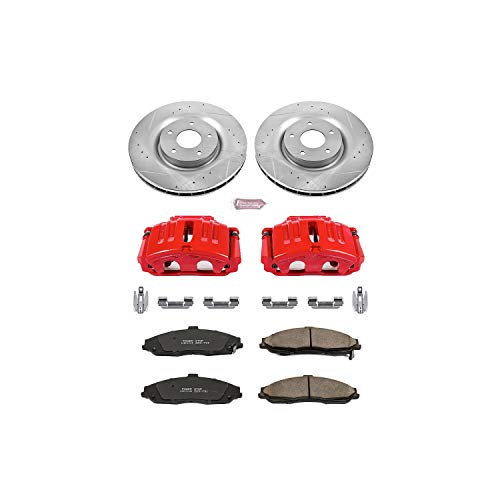 Power Stop Front Z23 Evolution Sport Performance Brake Kit KC5158 with Caliper, 1 Pack For Chevrolet Corvette 2005-2013 [Model Specific]