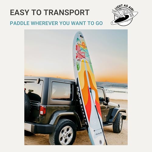 Kota Series RAVE Sports Inflatable Stand Up Paddle Boards 11 ft 2 in with Premium SUP Paddle Board Accessories, Stable Design & Non-Slip Comfort Deck for Youth & Adults