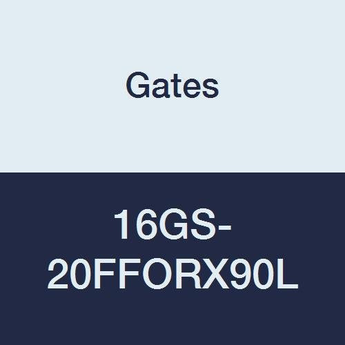 GlobalSpiral Couplings Gates 16GS-20FFORX90L, Female Flat-Face O-Ring Swivel, Zinc Plated Carbon Steel, 6.05", 90° Bent Tube, 1" ID