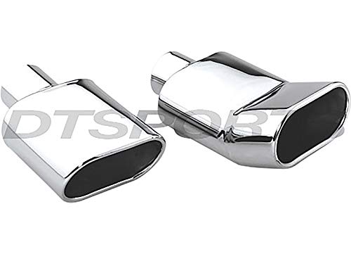 DT-043 - DIFFERENT TRENDS Different Trends 5.00In Rolled Turn Up Ss Exhaust Tip 2.25In Id / 5.00Inx3.25In Od