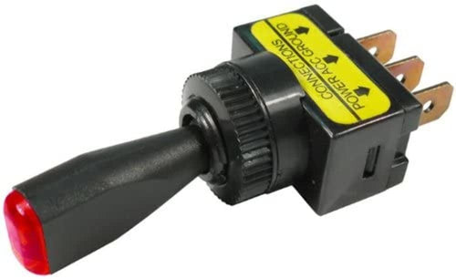 Peterson Led PMV5560PT Red Toggle Spst 10A/12V .5 Mount