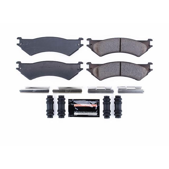 Power Stop Z23-802 Z23 Evolution Sport Carbon Fiber Ceramic Brake Pads with Hardware For E-250, E-250 Econoline, E-350 Club Wagon, E-350 Econoline Club Wagon, E-350 Super Duty [Model Specific]