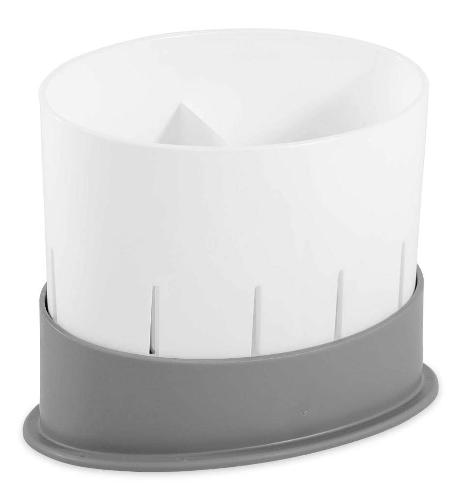 Camco Countertop 43513 Utensil Drainer - Perfect for Storing and Drying Eating Utensils, Sponges, Brushes and Soap - Includes A Perforated Drainer and Base to Keep Countertops Dry
