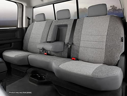 Gray Fia OE35-30 Custom Fit Rear Seat Cover Split Cushion 60/40 - Tweed