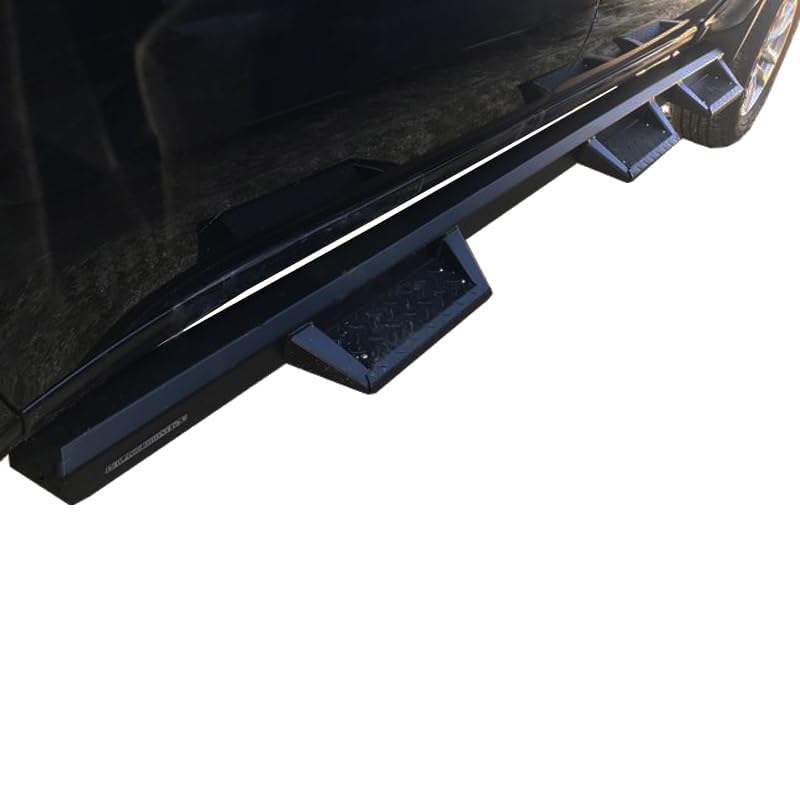Superior Black Horse Side Steps WTW Black Compatible with 2015-2025 Ford F-150 Crew Cab -SUP-FO01-15