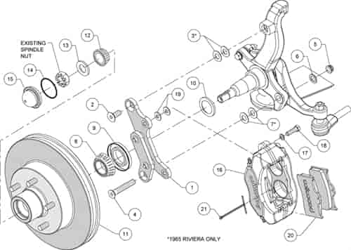 11.88" FDL Front Kit, Rotor&Hub 1 PC