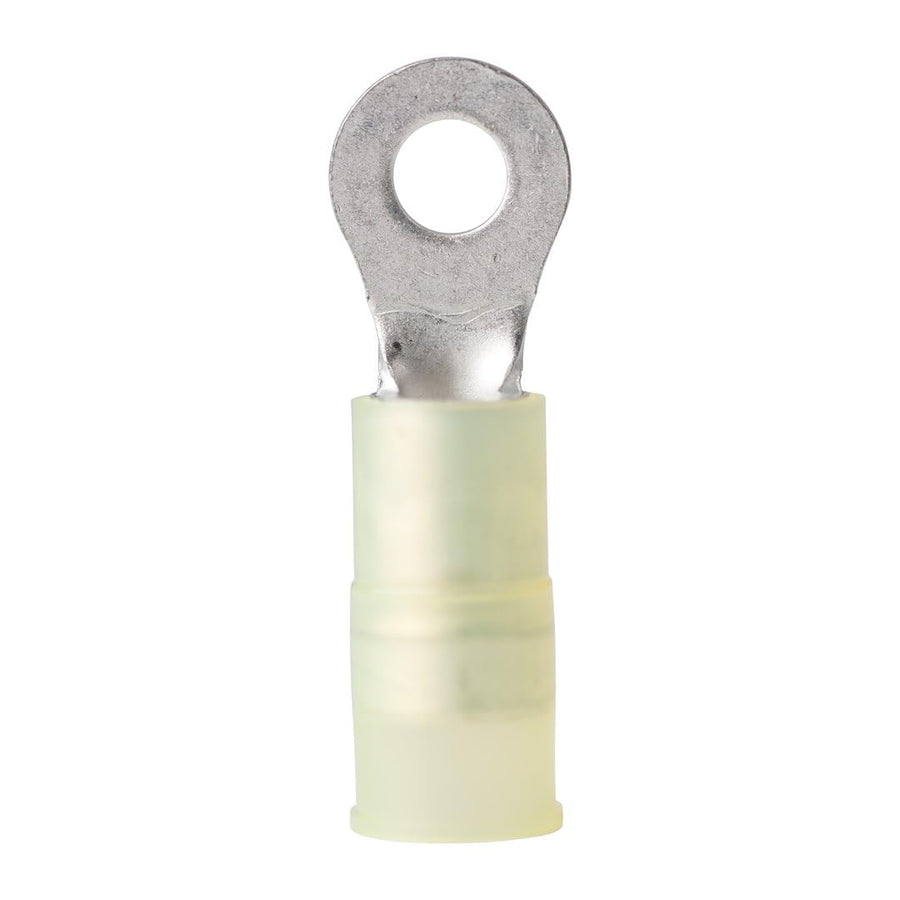 230222 Ancor Yellow 12-10 Wire #8 Fastener Nylon Insulated Ring Terminal 5/PK