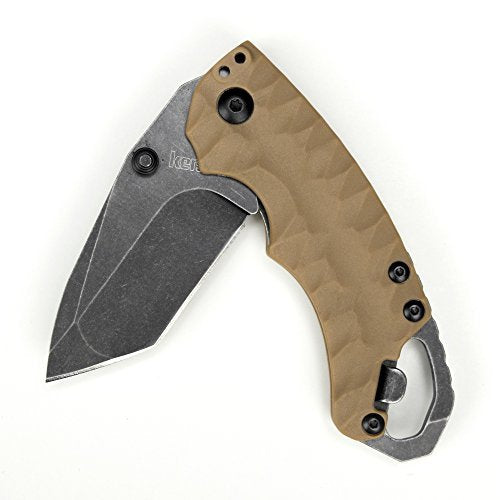 Kershaw II Shuffle Folding Pocket Knife, 2.6 Inch Stainless Steel Tanto Blade, EDC Utility, with Flathead Screwdriver, Reversible Carry, Manual Opening, Everyday Carry Pocket Knife for Men and Women