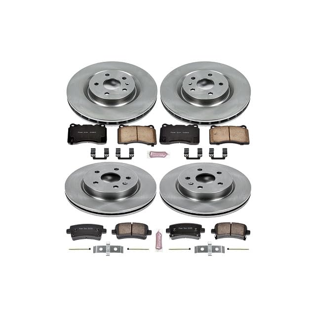 KOE6188 AUTOSPECIALTY Front and Rear Replacement Brake Kit-OE Brake Rotors & Ceramic Brake Pads For Buick Regal 2012-2013 [Model Specific]
