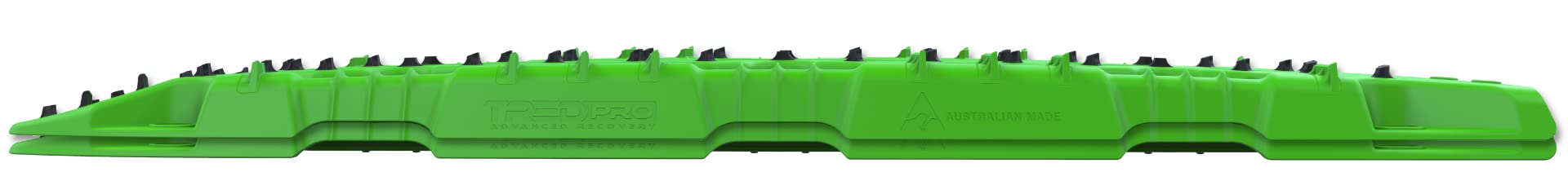 TRED PRO Recovery Boards TREDPROGR Traction Tracks with Teeth, EXOTRED Composite Construction SIPE-LOCK Grip Profile – Ideal for unstocking your 4x4 vehicle Green / Black