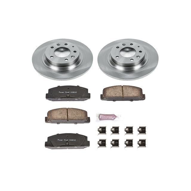 Power Stop Autospecialty KOE2452 Rear Replacement Brake Kit-OE Brake Rotors & Ceramic Brake Pads