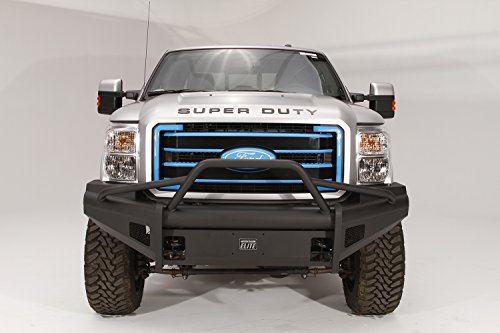 Fab Fours Elite Front Bumper FS99-Q1662-1 2 Stage Black Powder Coated w/Pre-Runner Grill Guard Incl. Light Cut-Outs