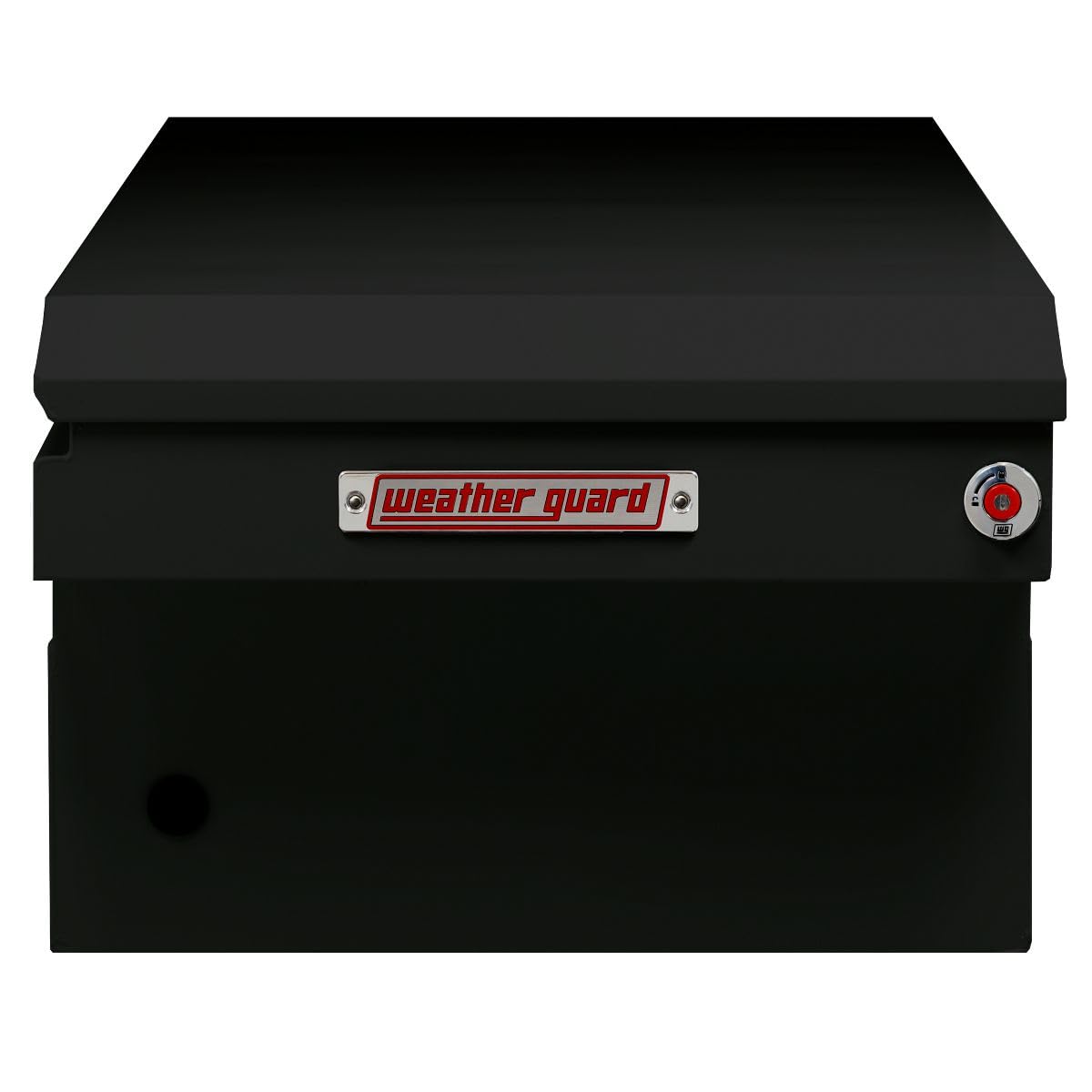 Weather Guard Saddle Truck Box Model 116-5-04, Steel, for Full Size Trucks, Extra Wide, Gloss Black, 15.5 cu ft Capacity