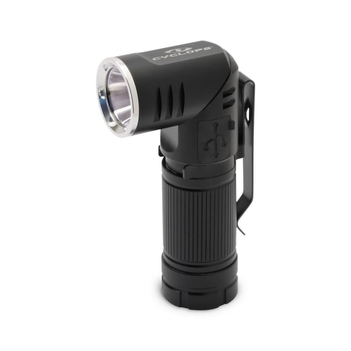 Pocket Cyclops 400 Lumens Rechargeable Flex Flashlight with Swivel Head for Camping, Hiking, Emergency