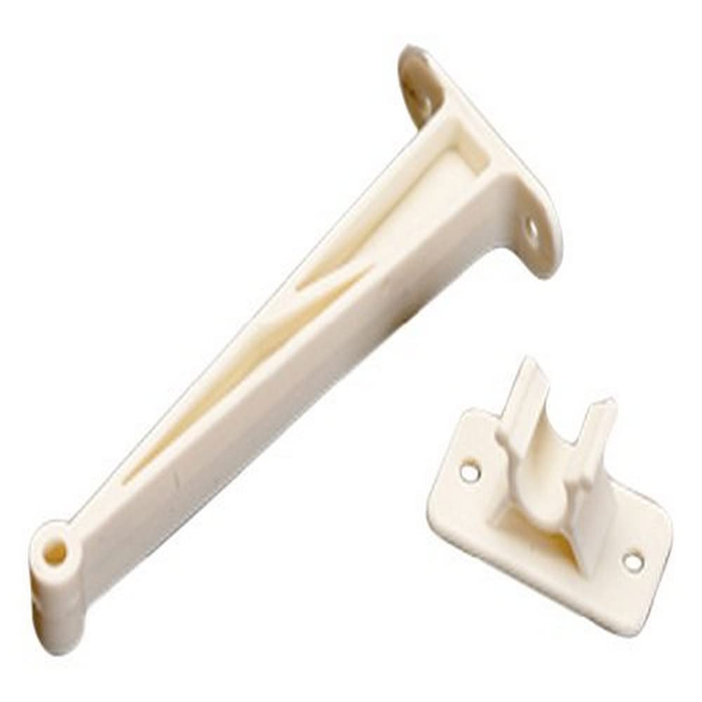 5-1/2" White Plastic Door Holdback AP Products - Set of 1
