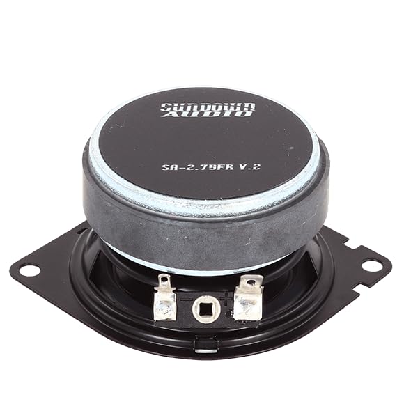 SA 2.75FR v2 Sundown Audio 30W RMS Full-Range Component Speaker – Direct Dash Replacement for Dodge/Chrysler – Ferrite Magnet, 4mm Excursion, Aluminum Dust Cap – Easy OEM Upgrade