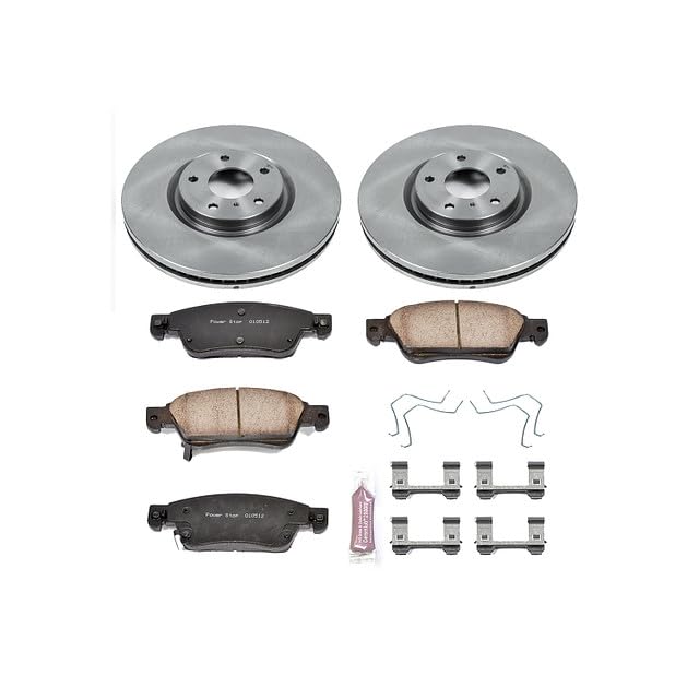 POWERSTOP Autospecialty KOE3022 Front Replacement Brake Kit-OE Brake Rotors & Ceramic Brake Pads