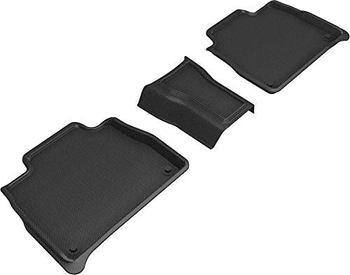 3D MAXpider Kagu Custom Fit Floor Mat (Black) Compatible with Mercedes Gle-Class Suv (W167) 2020-2025/Amg Gle53/63 Suv (W167) 2021-2025 - Second Row