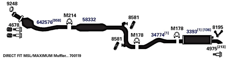 Exhaust Tail Pipe AP Exhaust Products 34774