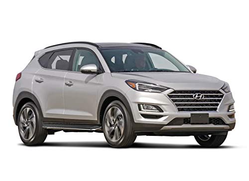 Black Aluminum Black Horse Exceed Running Boards Compatible with 2019-2021 Hyundai Tucson All