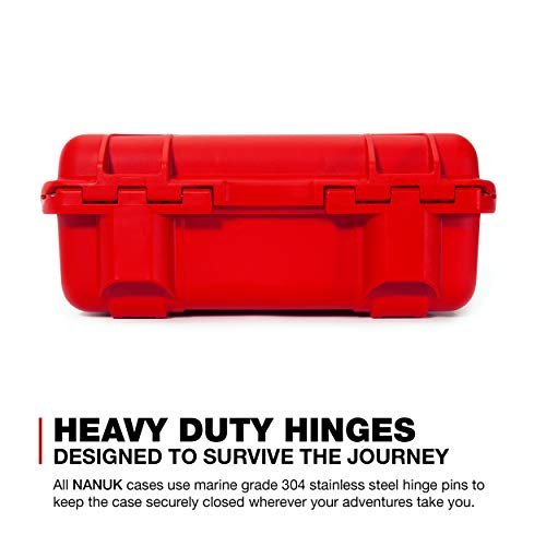 Waterproof Nanuk 920 Hard Case with Foam Insert - Red