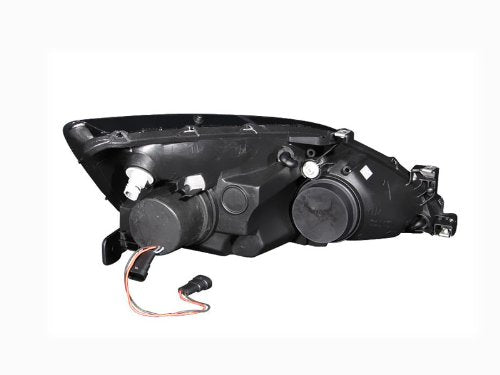 Black Clear AnzoUSA R8 Style Projector Halo Headlight for Honda Accord - (Sold in Pairs)