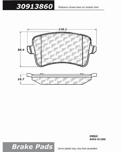 309.13860 StopTech Brake Pad