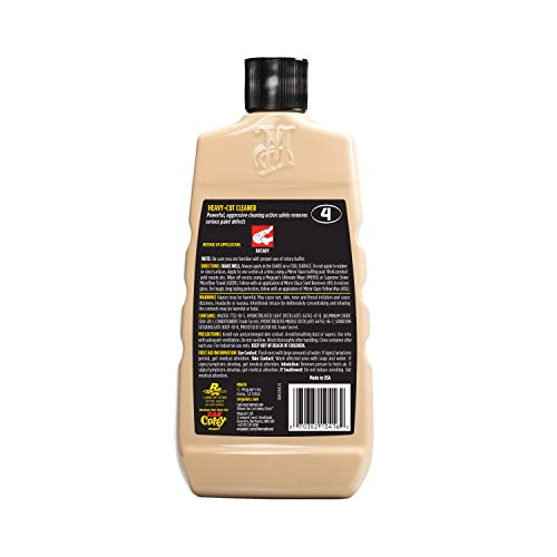 Meguiar's Heavy-Cut Cleaner Professional M0416 - Premium Compound for Heavy Swirl, Scratch, and Oxidation Removal - Removes Paint Defects and Restores Clarity and Shine, Intended for Rotary Use, 16 Oz