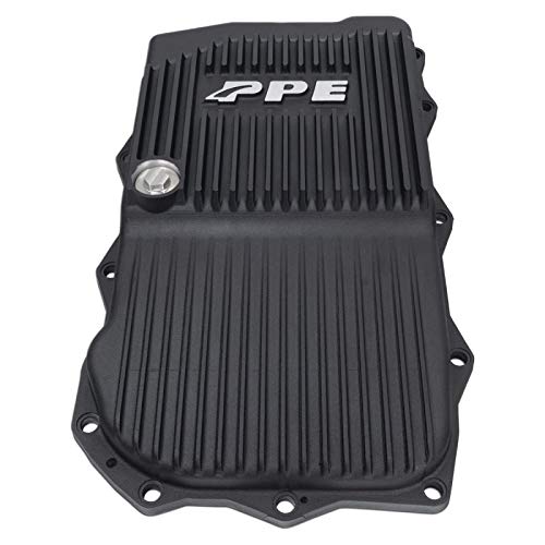Heavy-Duty PPE Cast Aluminum Transmission Pan (Black) 228053420 Compatible with Jeep/Dodge 2014-2020+ Grand Cherokee/Durango with an 845RE/850RE or 8HP70/8HP77 Transmission