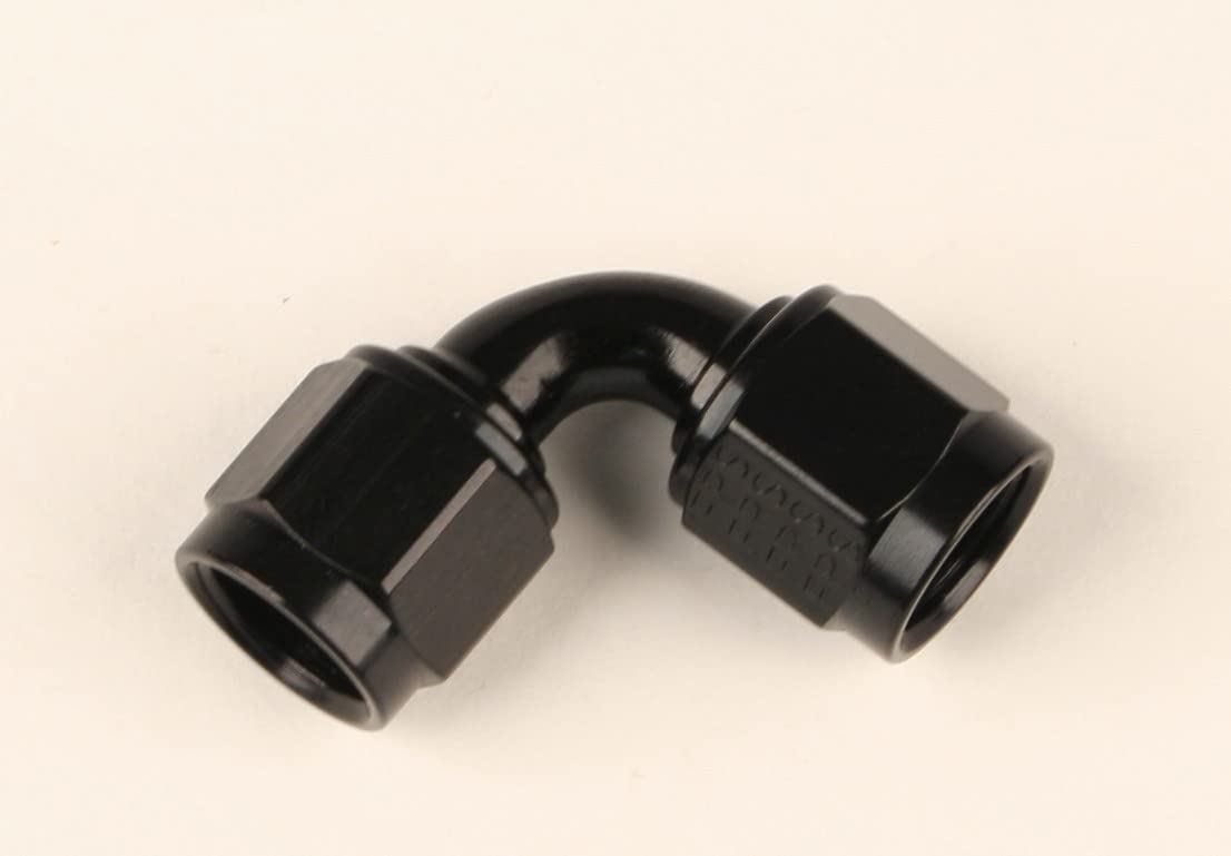 90-Degree FRAGOLA Coupler Fitting 4an Black Female