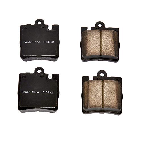 Power Stop Z16 16-876 Rear Ceramic Brake Pads For C230, C240, C280, C320, C350, CLK320, CLK350, CLK430, E320, E, E430, SLK280, SLK300, SLK350 [Model Specific]