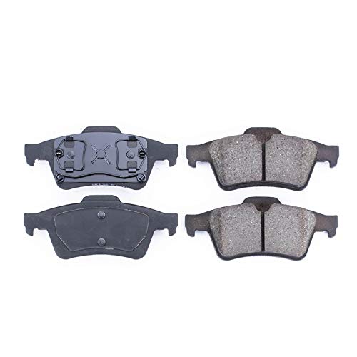 Power Stop Z16 16-973 Evolution Rear Ceramic Brake Pads For Mazda 3 2004-2005 | Mazda 5 2006-2007 | Volvo S40 2005 | Volvo V50 2005 [Vehicle Specific]